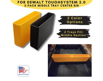 For DEWALT ToughSystem 2.0 0rganizer Model# DWST08040  - MIDDLE Tray Center Bin For More Tool Storage  2-PACK * High Temp Option Available*