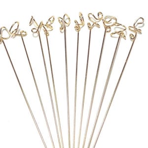 Gold Martini Picks: Free Form Appetizer Skewers