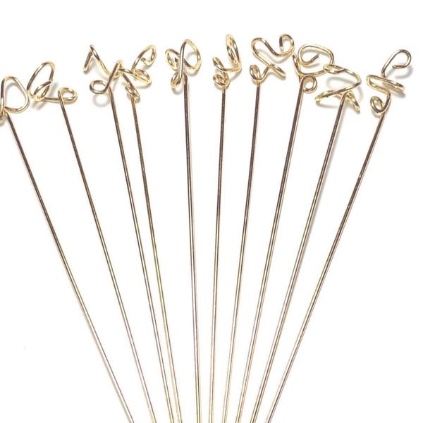 Gold Martini Picks: Free Form Appetizer Skewers