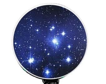 Space Galaxy ID Badge Reel - Interchangeable Topper