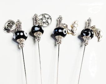 Spooky Charmed Cocktail Picks, Martini Picks, Home Bar, Mixology, Food Grade Stainless Steel Cocktail Skewers, Dessert Skewer,