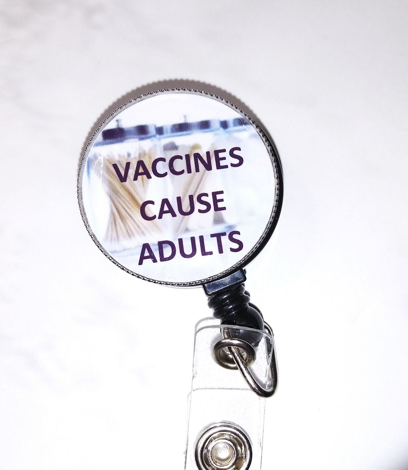 IDR100 Retractable Id Badge Reels Id Badge Reel- Id Badge Holder LVN RN Nurse Id Quarantine Humor Id Badge Reel