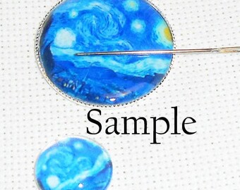 Impressionist Art Needle Minder: Van Gogh, Monet Needle Holder
