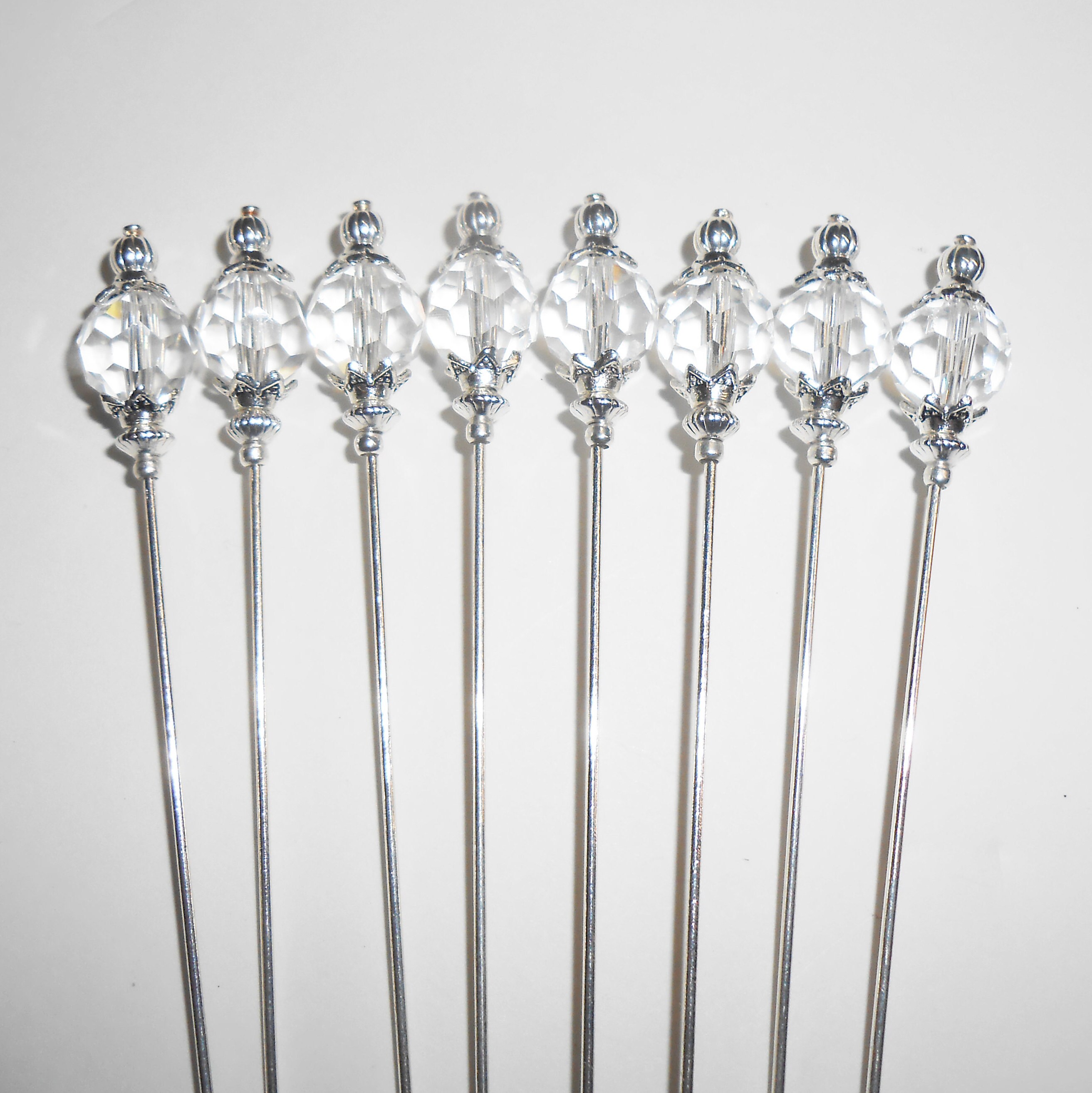 Crystal Cocktail Picks Beaded Martini Picks Olive Picks Etsy