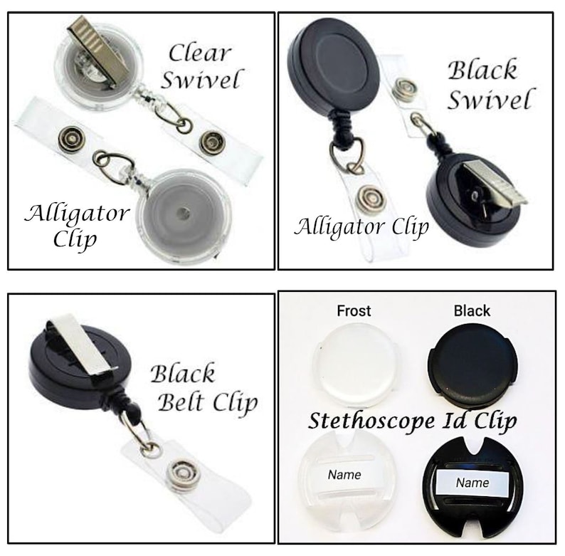 IDR100 Retractable Id Badge Reels Id Badge Reel- Id Badge Holder LVN RN Nurse Id Quarantine Humor Id Badge Reel