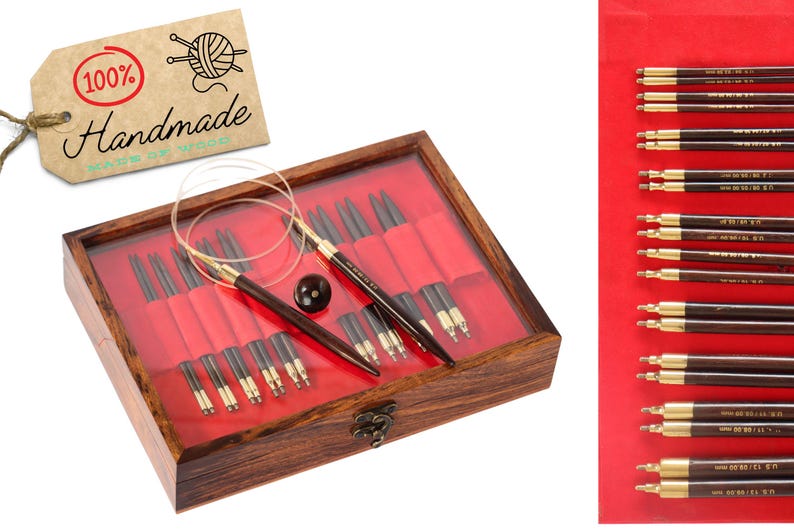 Circular Needle Set – Set of circular knitting needles in a variety of sizes, perfect for knitters working on hats, sweaters, and more.