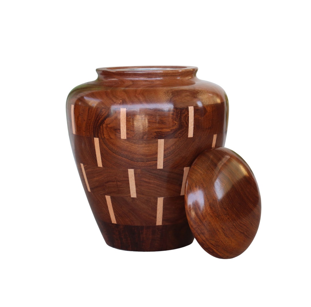 Handmade Wooden Adult Cremation Urns for Human Ashes Joint Wood