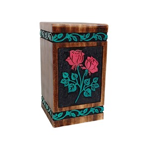 Memorial Gift  Wood Cremation Urn Adult Cremation Urn Human Cremation Urn  Modern Urn  Wooden Urn  Keepsake Box  Ashes keepsake