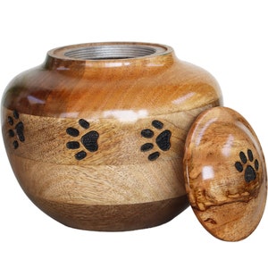 Personalized Wooden Pet Urn for Ashes - Memorial keepsake for pet ashes