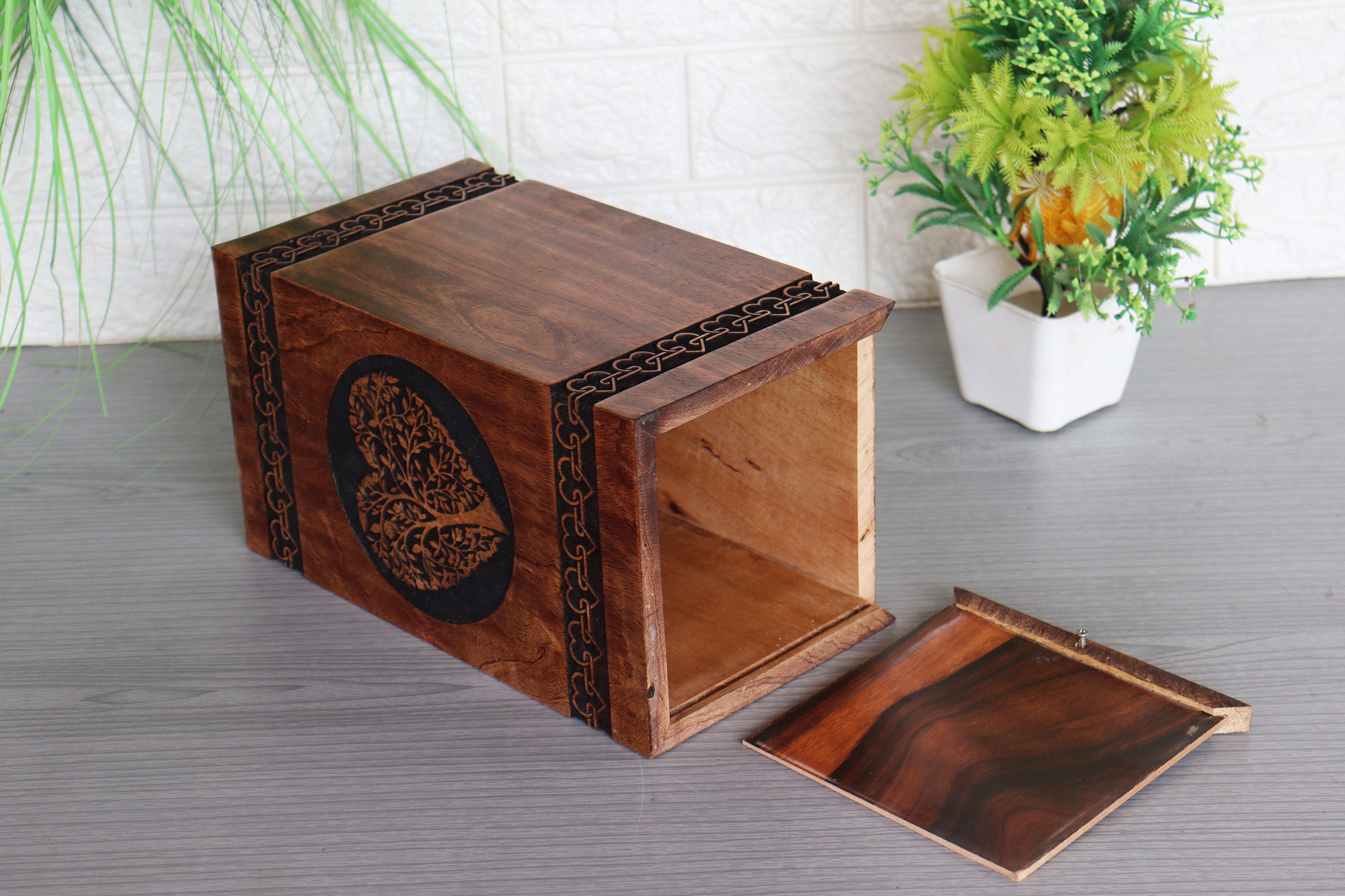 Urna cineraria CUBO PRESTIGE Albero della Vita - Bertoncello Graziano