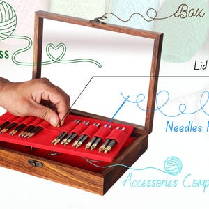 Rosewood Knitting Needles – Luxurious rosewood knitting needles with a polished finish, providing durability and elegance in every stitch.