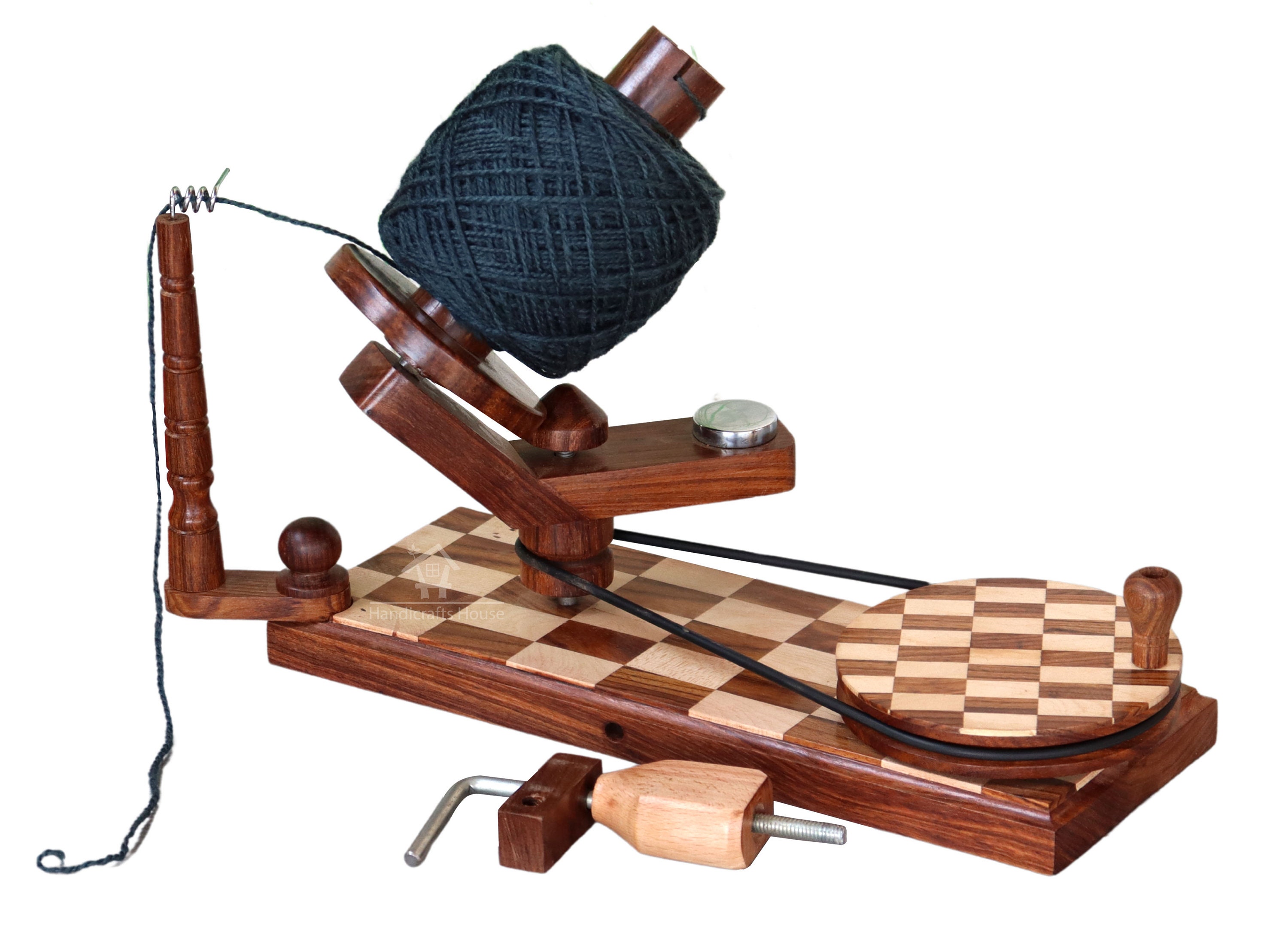 木製糸巻き機コンボ：編み物用かせ巻き機とボール巻き機 - Etsy 日本