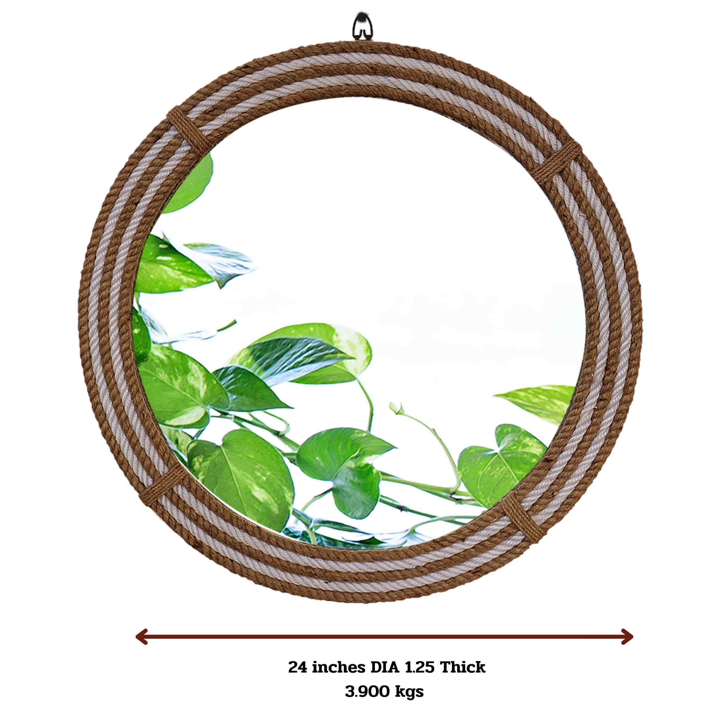 Rope Bathroom Mirror Wall Decor Round Mirror for Wall Decor Etsy
