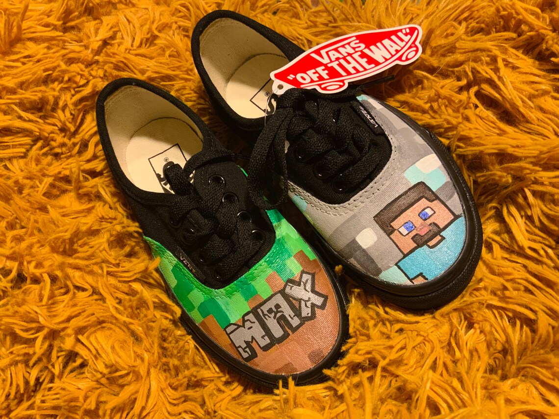 CUSTOM KIDS Vans Etsy