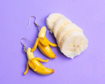 Peeled Banana Earrings