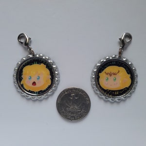 Link and Zelda Keychain Charms