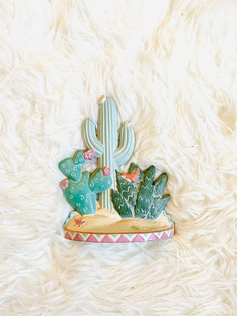 Southwestern Cactus Decor Vintage Midwest Importers Southwestern Cactus Desert Bookend Cactus Door Stop