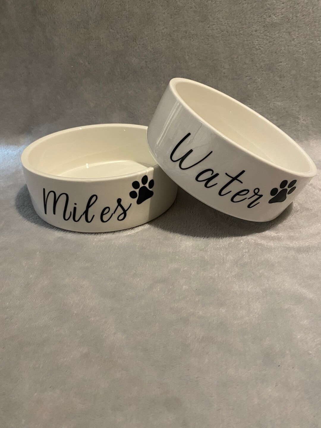 Personalised Ceramic Pet Bowls Etsy