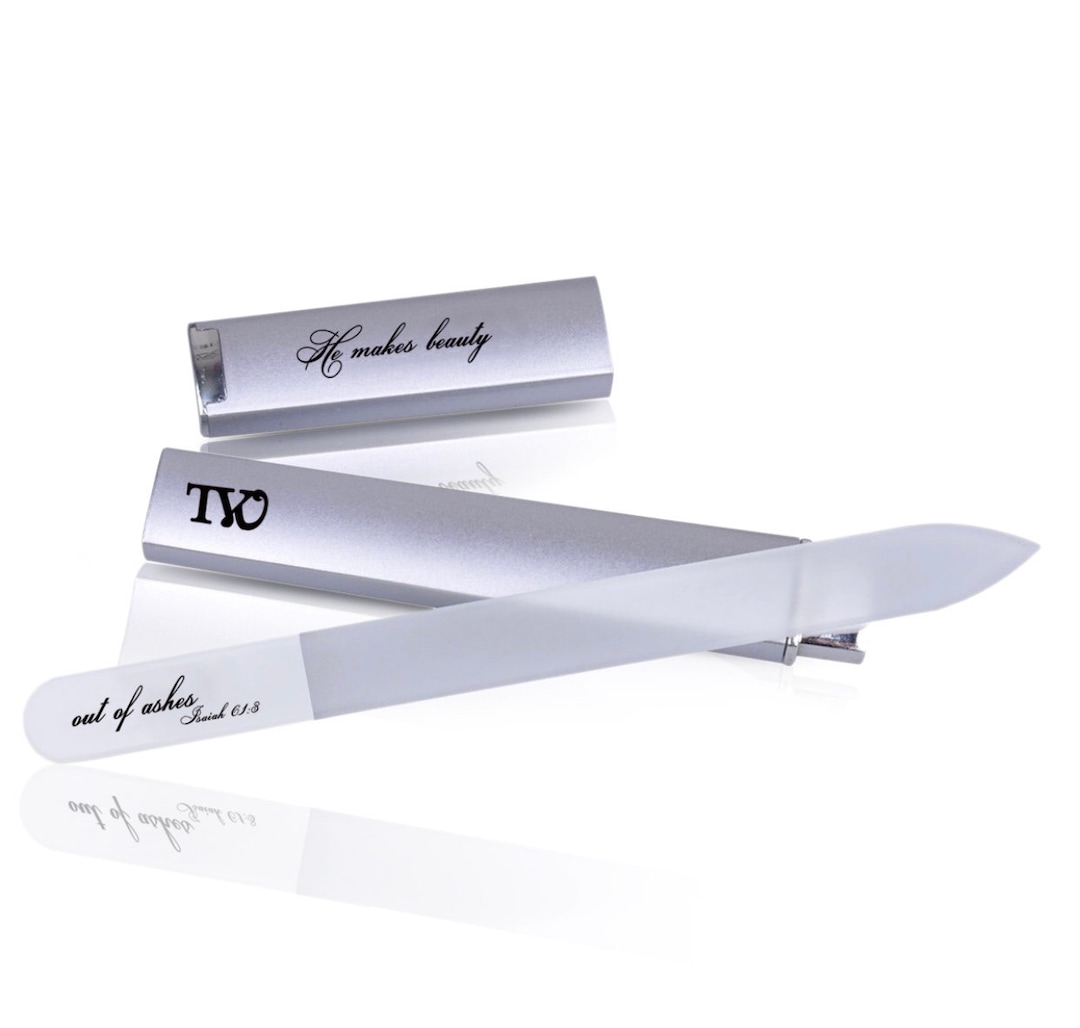 Christian Souvenir, Nail File, Crystal Glass Nail File With Case - Etsy