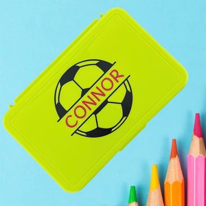 Personalized Custom Kids School Pencil Box Case|Back to School Supplies|Gift|Crayon Marker Case|Supply Storage|Organization|