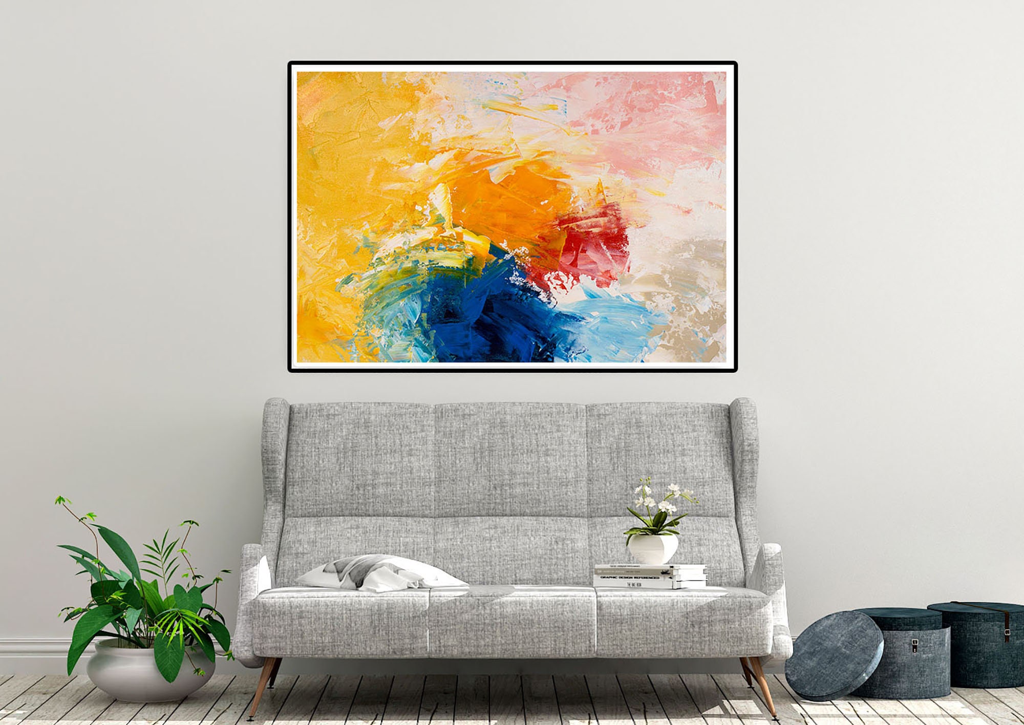 Abstract Wall ArtOriginal PaintingBedroom Wall ArtLarge Etsy