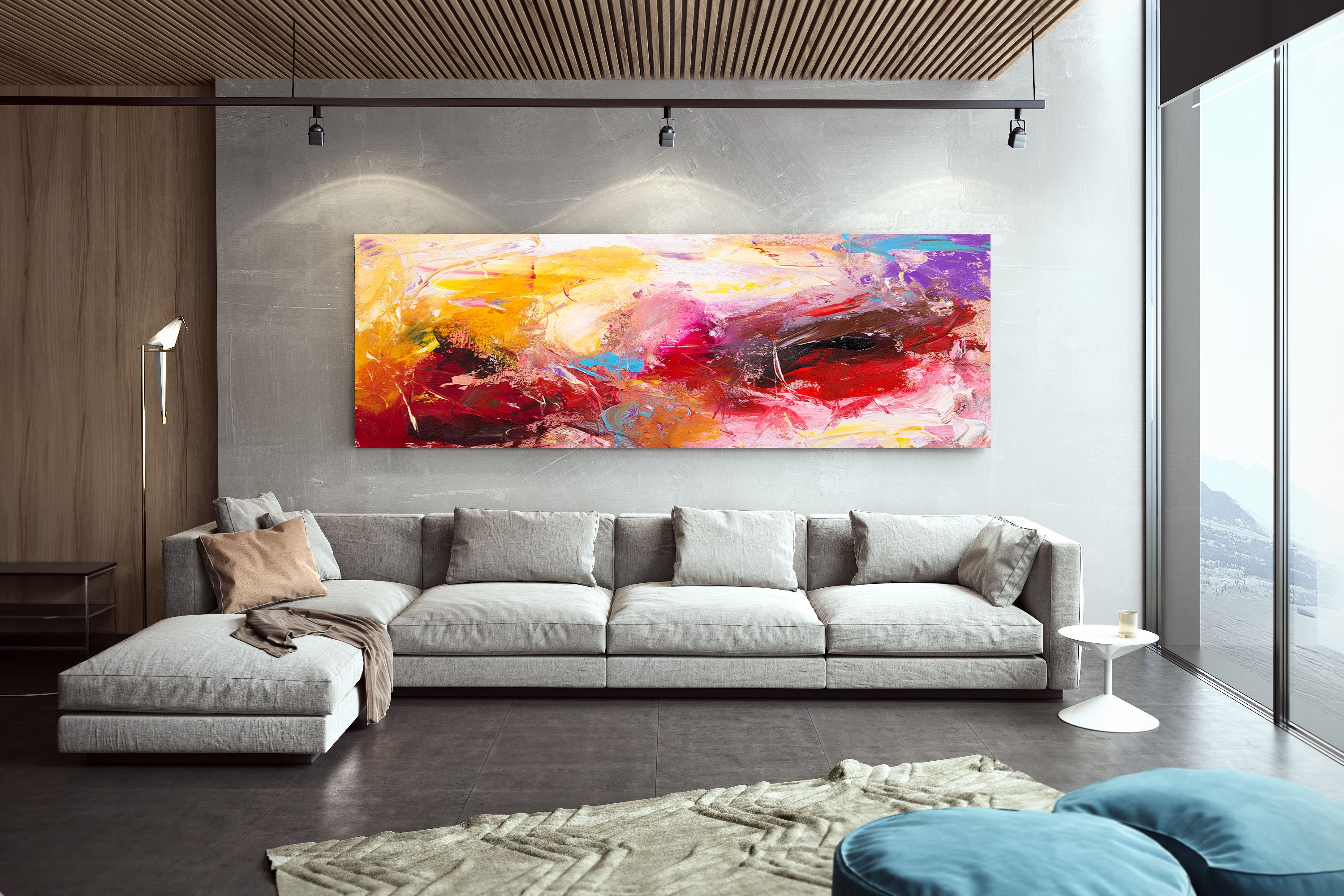 Contemporary Abstract ArtArtwork OriginalLiving Room Wall Etsy
