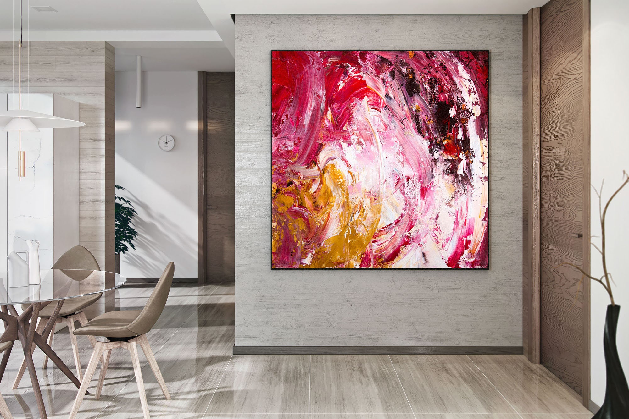 Large Abstract Art on CanvasArtwork OriginalBedroom Wall Etsy