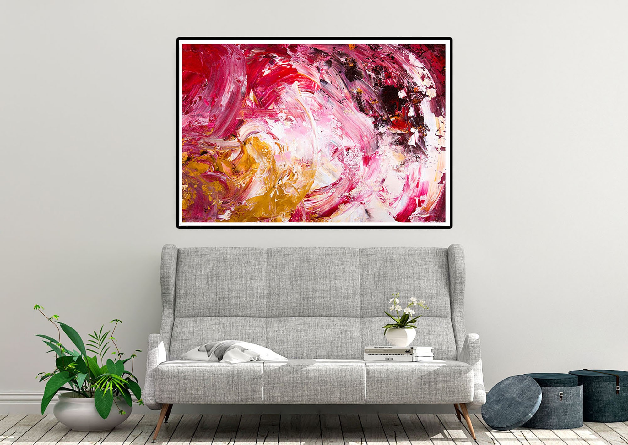 Large Abstract Art on CanvasArtwork OriginalBedroom Wall Etsy