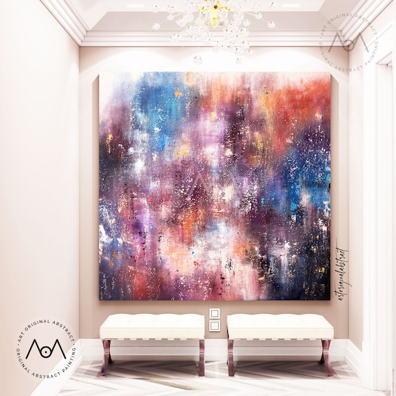 Original Painting Large Wall Art Abstract Painting Canvas Etsy