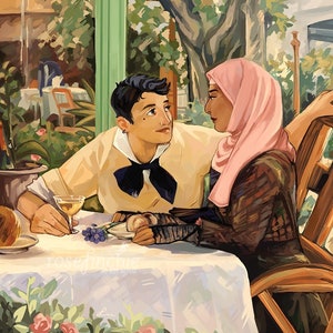 MINIPRINT chez le pere lathuille mas torná-lo gay 4,25" x 5,5" Impressão de cartão postal