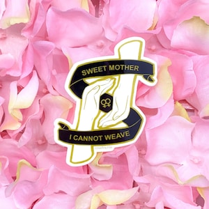Sweet Mother - glanzende vinylsticker 2" - Citaat Sappho