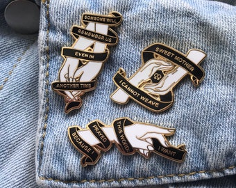 Sappho's Hands: A Lesbian Enamel Pin Collection