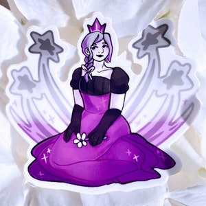 Asexual Princess - Pride Royalty 3” LGBT Glossy Vinyl Sticker