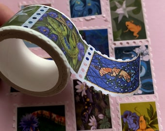 Herptiles & Flora Stamp Washi Tape 25mm x 5m