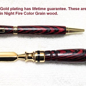 Desk items: Letter Openers some with Matching Pens or Magnifiers,  Beautifully hand turned in variety of lovely materials,  each unique.