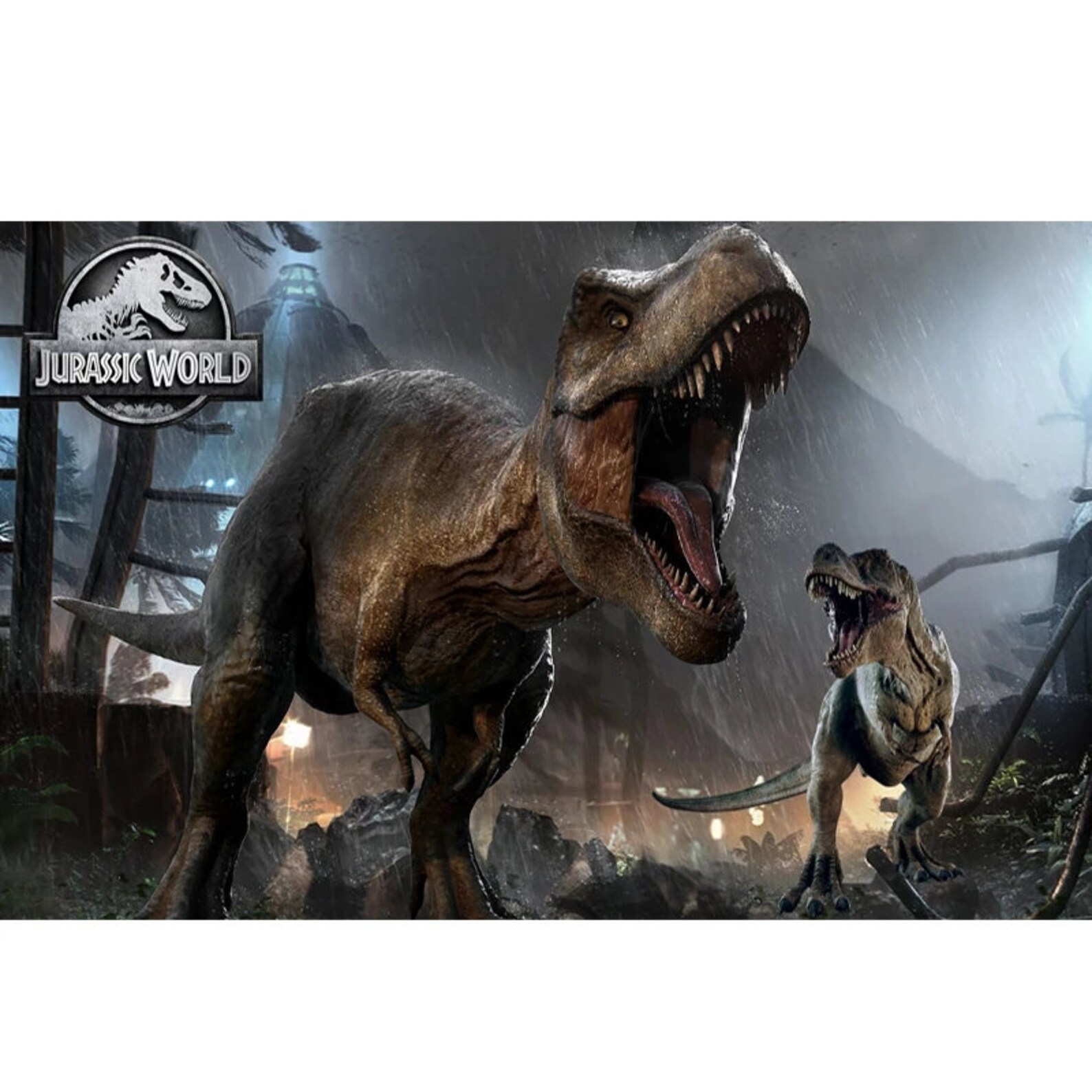 Jurassic World Photography Backdrop Dinosaur Jungle Birthday Etsy