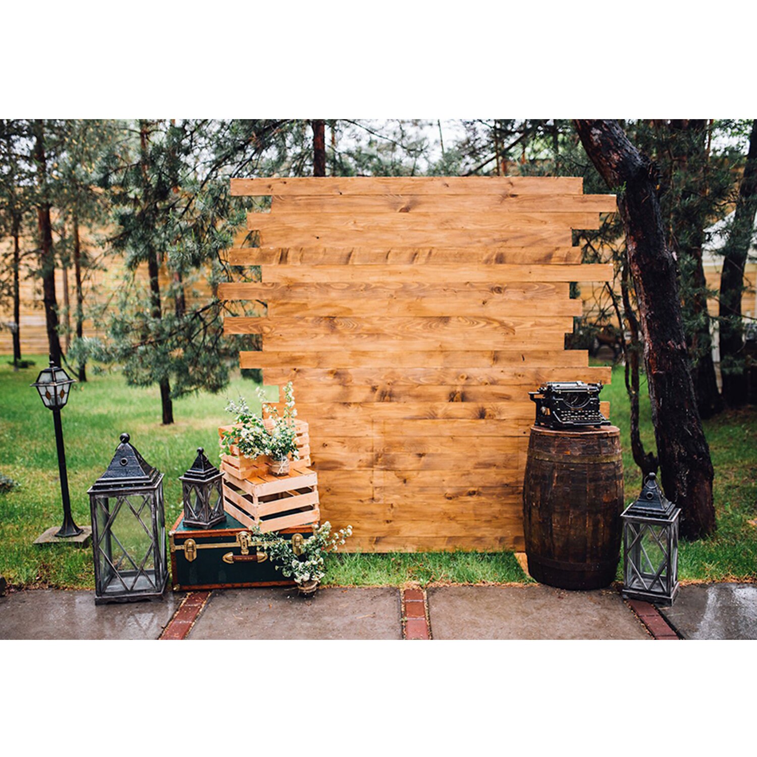 Rustic Wedding Backdrop Vintage Wood Wall Photography Etsy