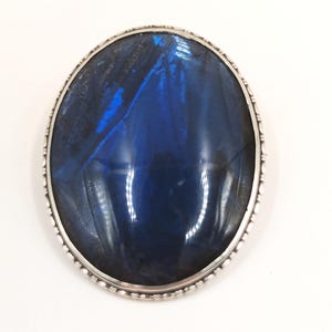 Art Deco silver large butterfly wing brooch