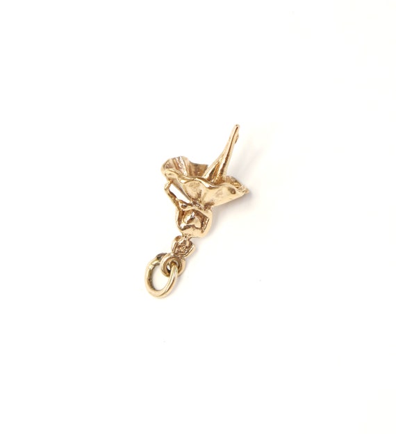 Vintage 9ct gold dancing ballerina charm pendant.… - image 5