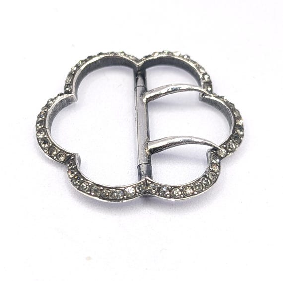 Antique Solid Silver Paste Buckle - image 6