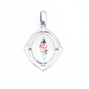 Antique Charles Horner Silver & Enamel Art Nouveau Pendant