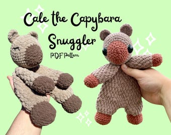 Capybara Snuggler Häkelanleitung | Amigurumi Lovey PDF Pattern