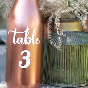 Table number stickers. Table number sticker