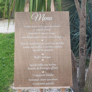Stickers menu mariage, reception  restaurant ou cérémonie laique .  Lot de stickers personnalisables .