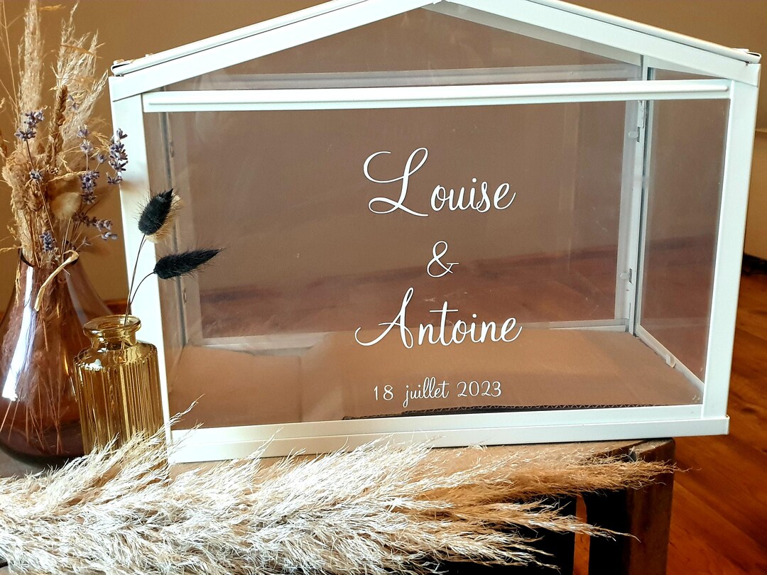 Customizable Wedding Card Box Sticker. Wedding Decoration Sticker - Etsy