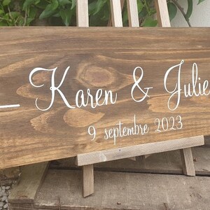 Sticker pour pancarte de bienvenue au  mariage