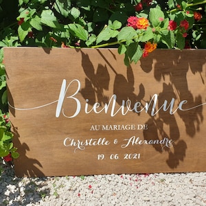Panneau de bienvenue pour mariage modulable, personnalisable