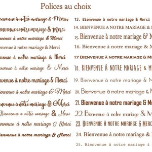 Sticker pour urne mariage, boite au lettre américaine. Autocollant boite aux lettres mariage image 3