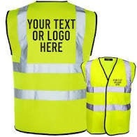 branded hi vis vests