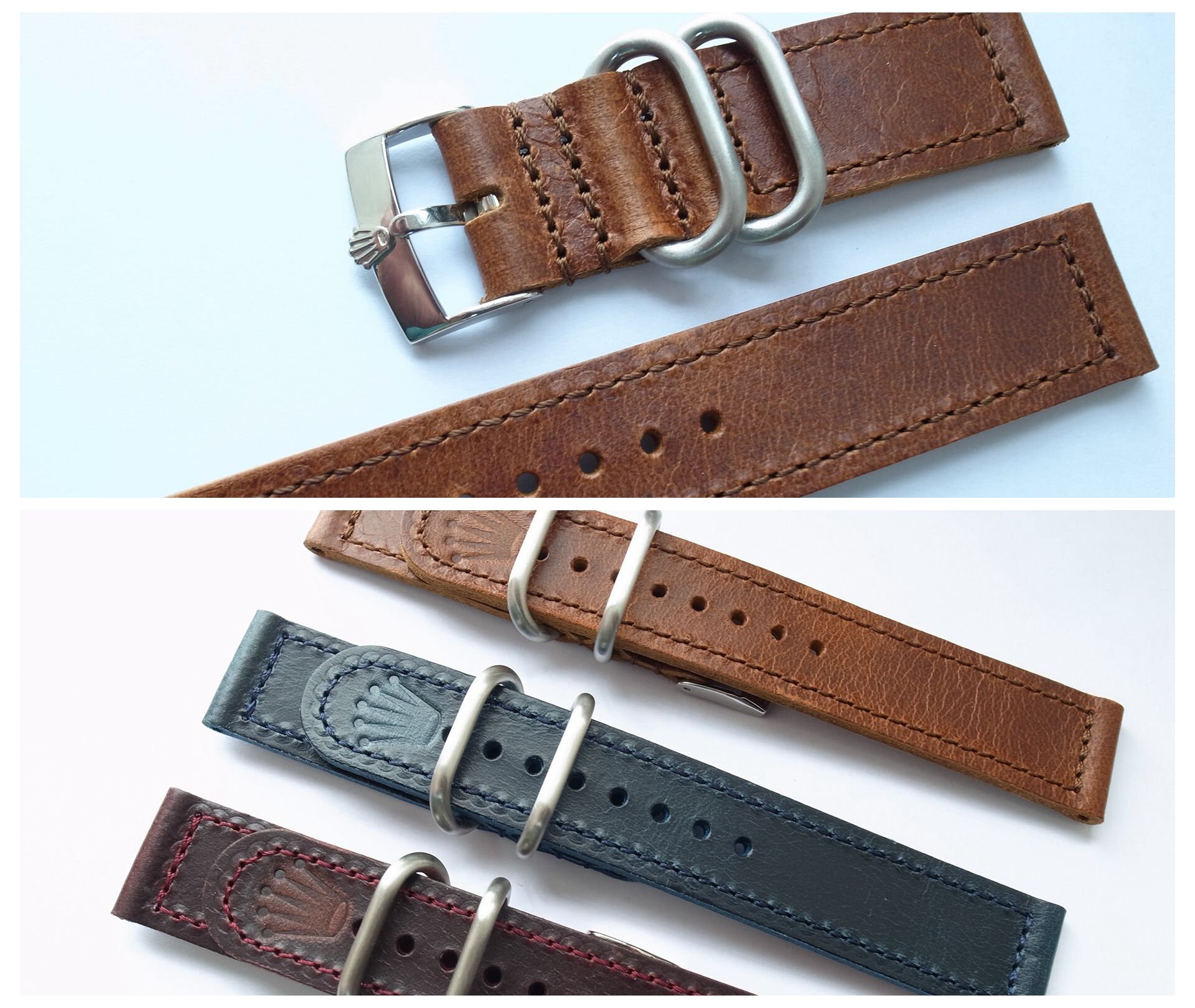 vintage leather strap rolex